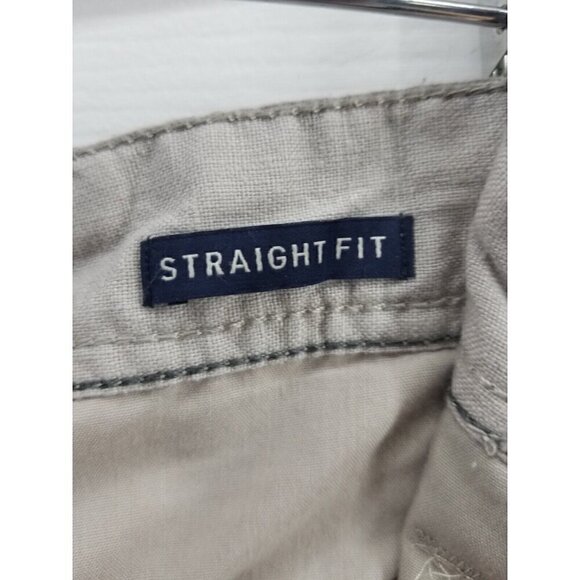 C & A Straight Fit Linen Beige Pants 40 X 32 - Picture 6 of 9